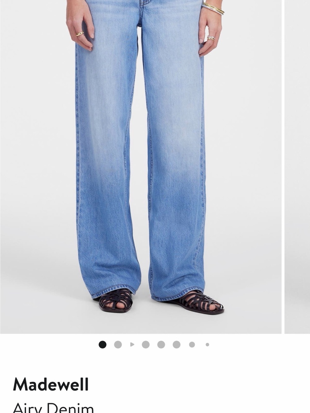 Madewell Light Blue Wide-Leg Denim Jeans